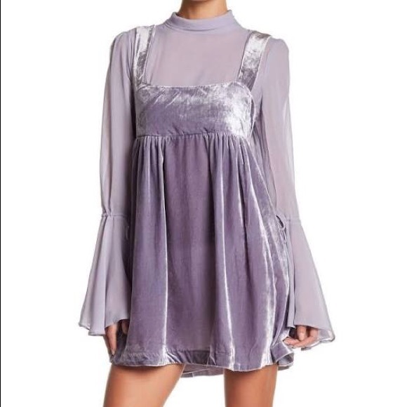 velvet lavender dress